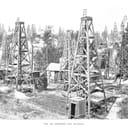 An oil district in Los Angeles