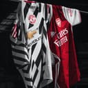 red white and black stripe jersey shirt