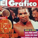 cover page of El Grafico newspaper with Mike Tyson's photo after winning the match with Tony Tucker, 1987.