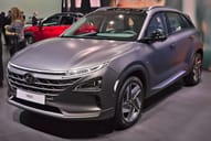 Hyundai Nexo on display at an exhibition