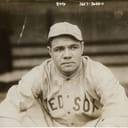 old photograph of baseball legend Babe Ruth, 1919.