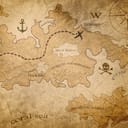 Detail of a treasure map