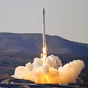 Rocket taking off the ground