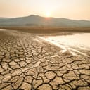 drying lake as an effect of extreme drought