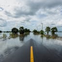 Flooded road