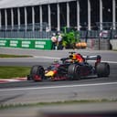 Formula car on the track