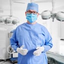 Surgeon in an operating theatre