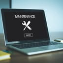 MAINTENANCE CONCEPT on laptop website