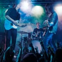 Band of young musicians performing live music