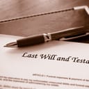 Detail from a will reading 'Last Will and Testament"