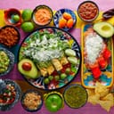 Mexican food on a table