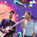 Coldplay performing live music at a concert