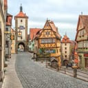 Germanic-style medieval village in modern times