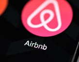 Airbnb icon on a smartphone screen