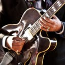 Musician playing guitar
