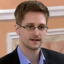 Closeup of Edward Snowden talking