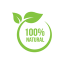 "100% natural" logo