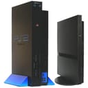 PlayStation 2 consoles against white background