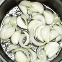 Onions frying in oil