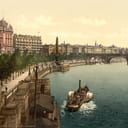 Thames embankment, London, England