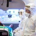 Suit and protective gear from Ebola EMS workers