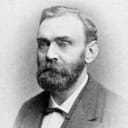 Vintage portrait photo of Alfred Nobel