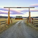 Entrance to a ranching property