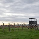 Auschwitz camp in Oswiecim, monumental site of Nazi atrocities during World War II and the Holocaust