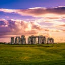 View of Stonehenge at dawn