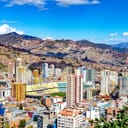 Aerial view of La Paz, Bolivia