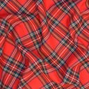 The Royal Stewart tartan, traditionally associated with the royal House of Stewart in Scotland.