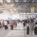 people walking at the airport terminal