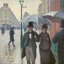 Paris Street in Rainy Weather, 1800 painting by Gustave Caillebott