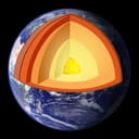 A geologic cross-section diagram illustrating the various layers of the Earth's mantle and its core.