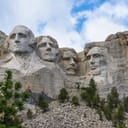 Famous Landmark and Mountain Sculpture - Mount Rushmore, near Keystone, South Dakota