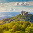 medieval castle upon a hill