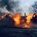 A house burning