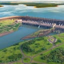 The Itaipu Hydroelectric Dam in Brazil