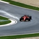 Formula 1 race car in action