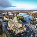 top view of the Galway Cathedral, Galway, Ireland