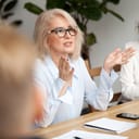 Business woman at a meeting in an office