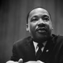 Black and white photo of Martin Luther King Jr. speaking
