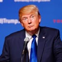 Donald Trump speaking on stage