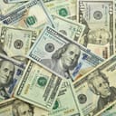 US dollar bills of 100, 20 and 50