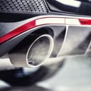 carbon monoxide emission from a car's exhaust pipe