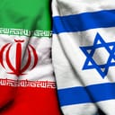 flags of Iran and Israel