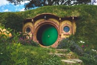 Hobbit's house at the set of The Lord of the Rings movie