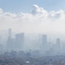 Thick smog covering a sprawling city