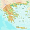 Topographic map of Greece