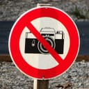 Sign against taking photographs